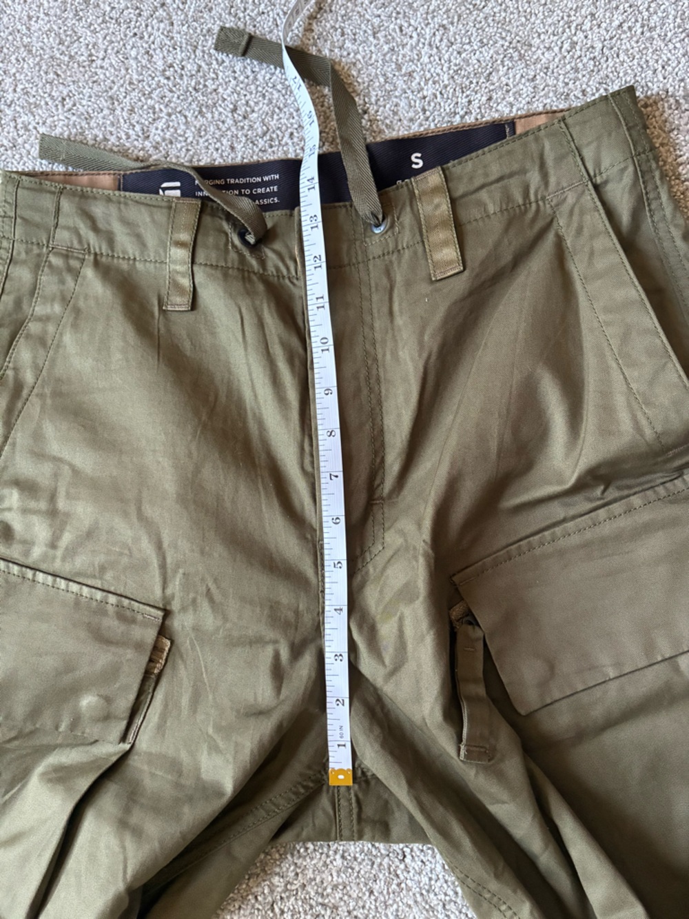 G-Star Olive Green Cargo Pants - Picture 11 of 11